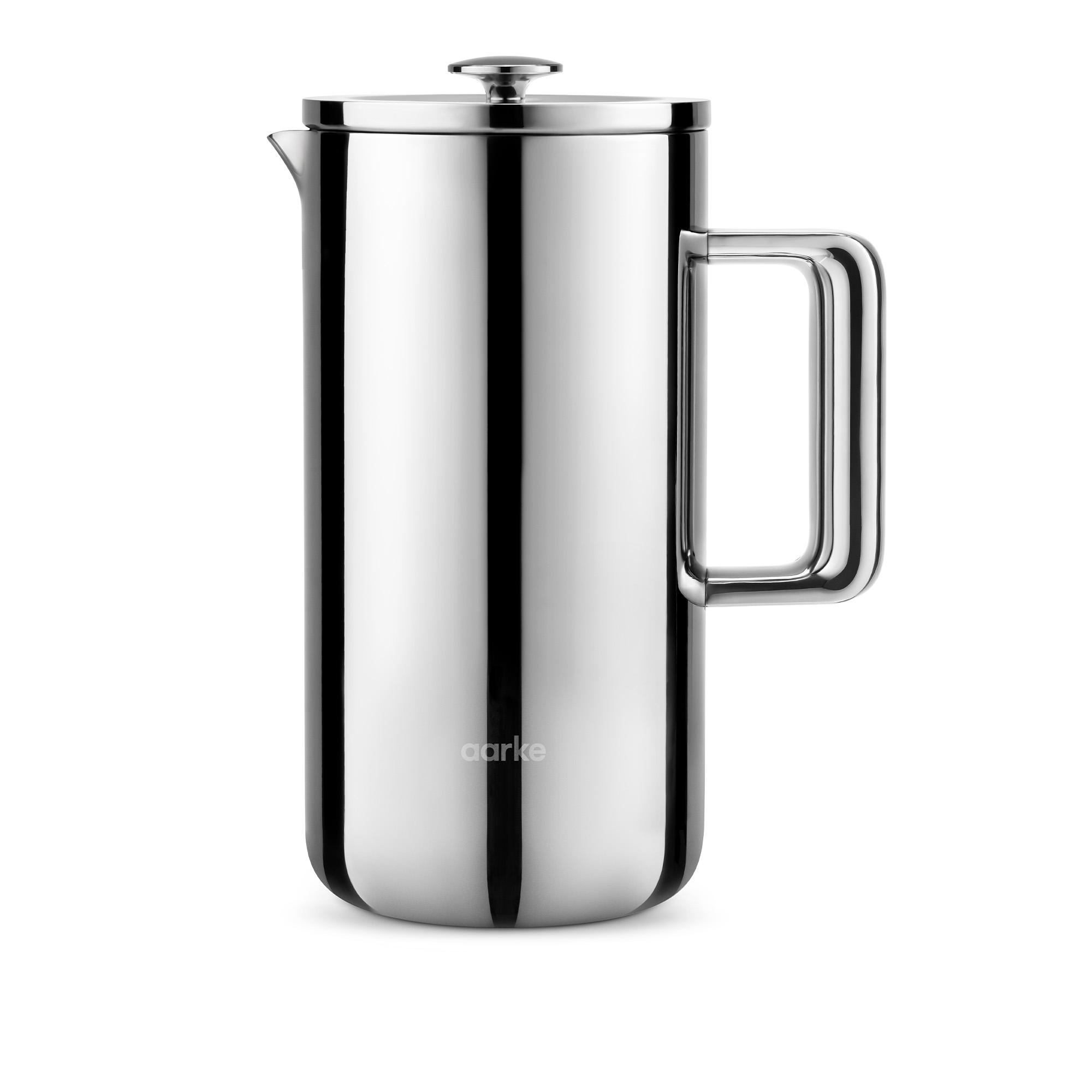 Aarke Aarke - Aarke Coffee Press Stainless Steel - Kaffemaskiner og kaffebryggere - Carl Ljungh,Jonas Groth - Sølv - Metall
