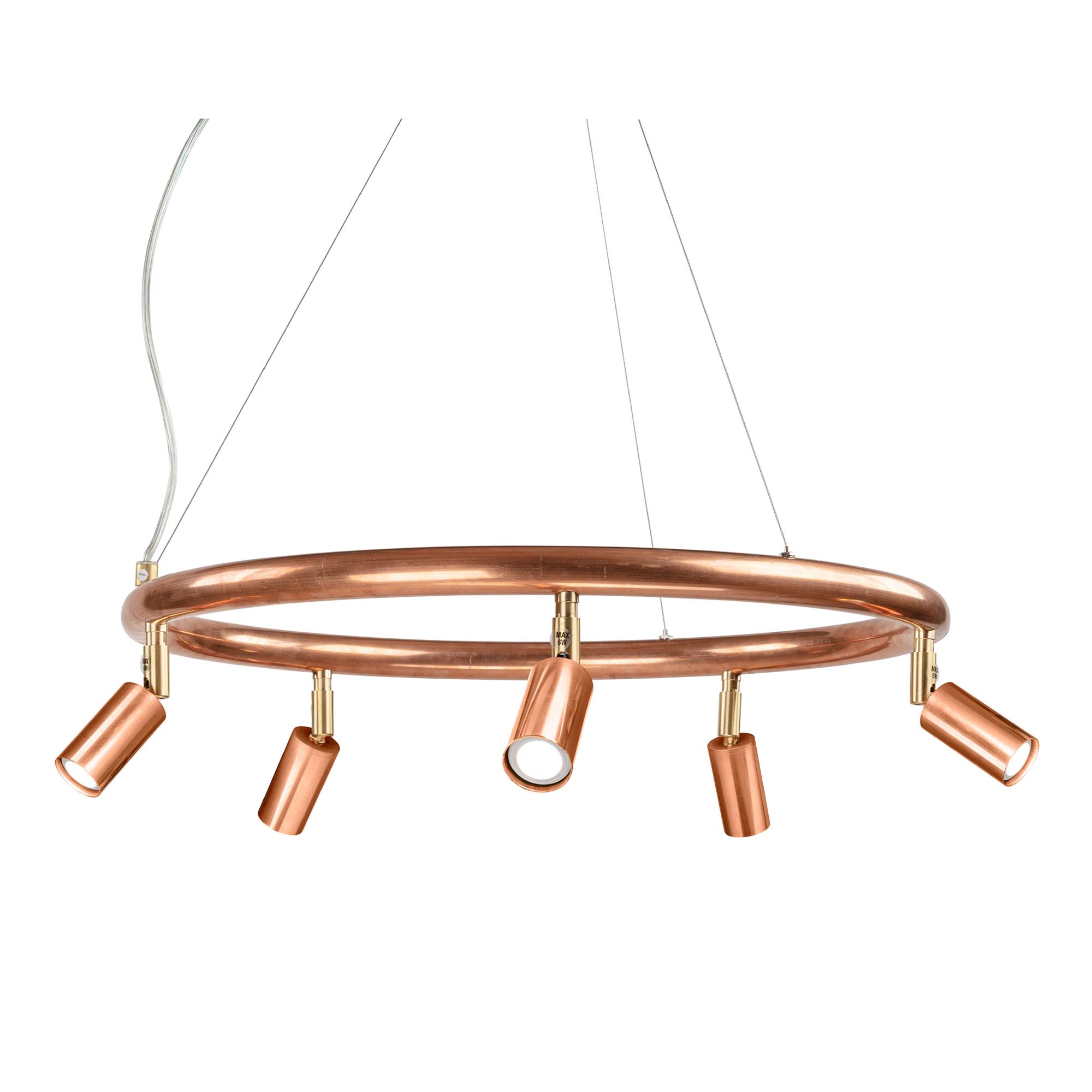 Örsjö Belysning Örsjö Belysning - Starlight chandelier Ø60cm – Raw copper - Lysekroner - Jonas Bohlin - Bronse - Metall