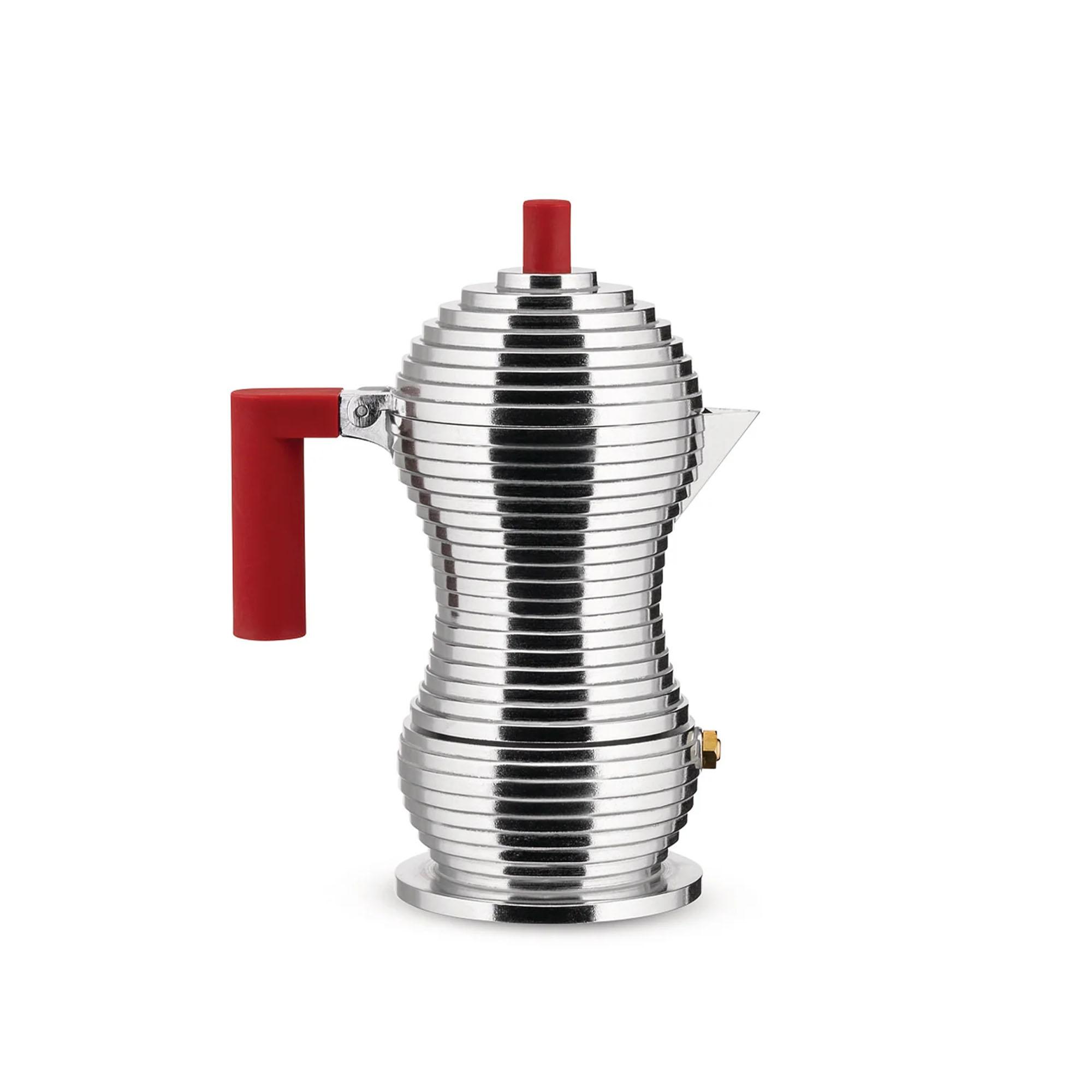 Alessi Alessi - Pulcina Espresso Maker 6 Cups - Kaffemaskiner og kaffebryggere - Michele De Lucchi - Sølv