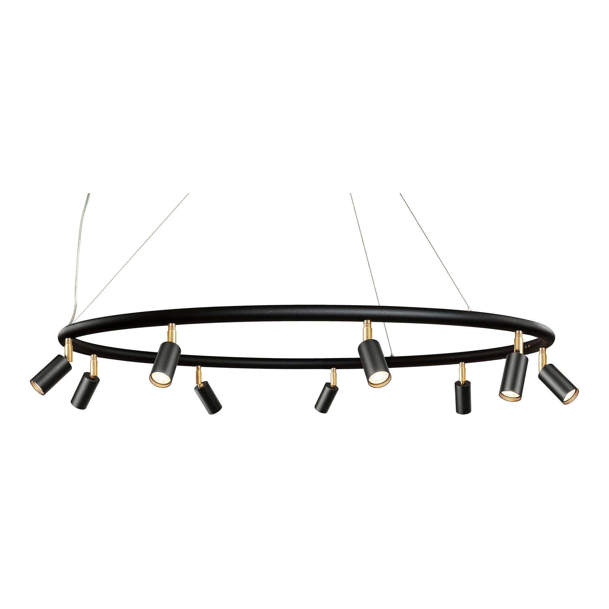 Örsjö Belysning Örsjö Belysning - Starlight chandelier Ø100cm – Black textured lacquer RAL 9005 - Lysekroner - Jonas Bohlin - Svart - Metall