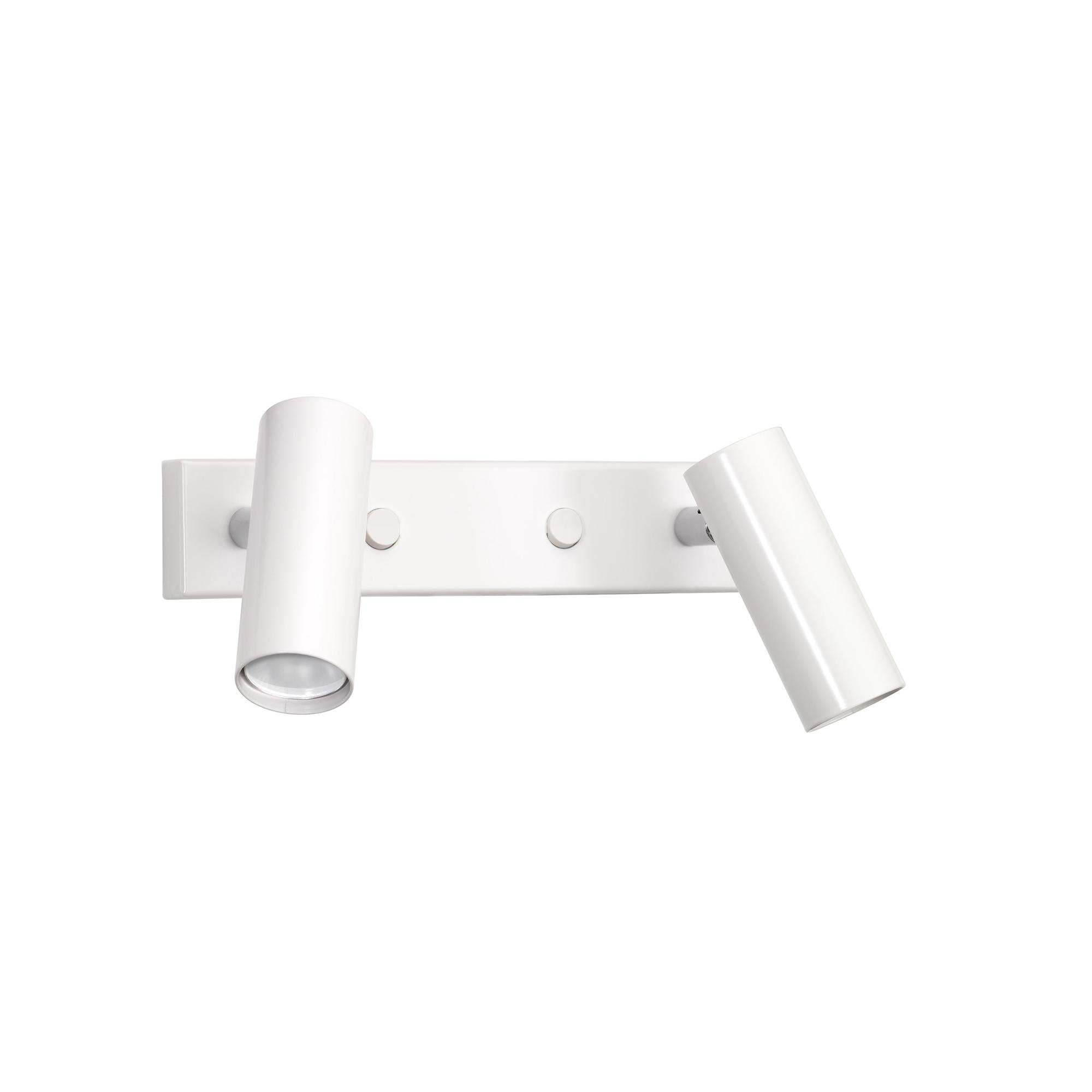 Örsjö Belysning Örsjö Belysning - Puck Vägglampa, Vit, Kabel, Br: 24 cm - Sengelamper - Åke Hultgren - Hvit - Metall