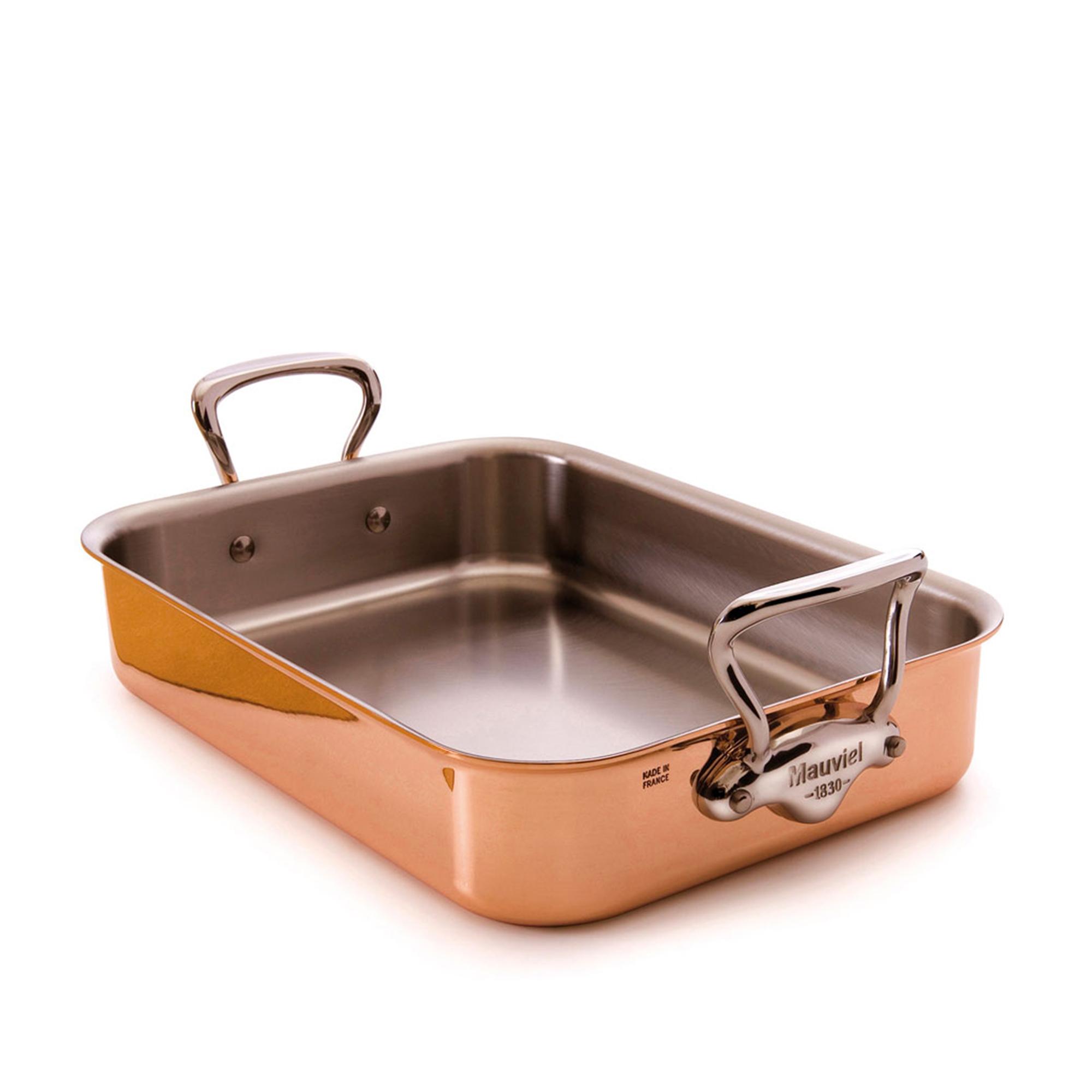 Mauviel Mauviel - Roasting Pan M'150S Copper/Steel - 35 x 25 x 7 cm - Ovnsformer - Sølv,Kobber