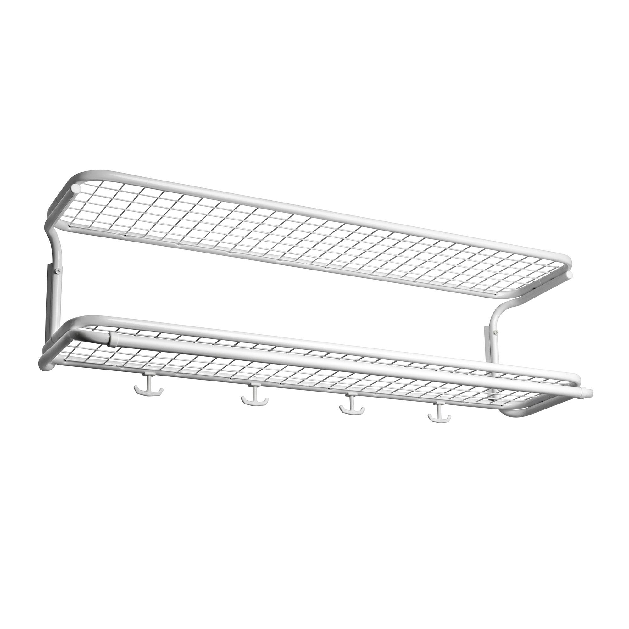 Essem Design Essem Design - Classic 650 Hatthylla Vit/Vit, 120 cm - Hattehyller og skohyller - Gunnar Bolin - Hvit - Metall/Plast
