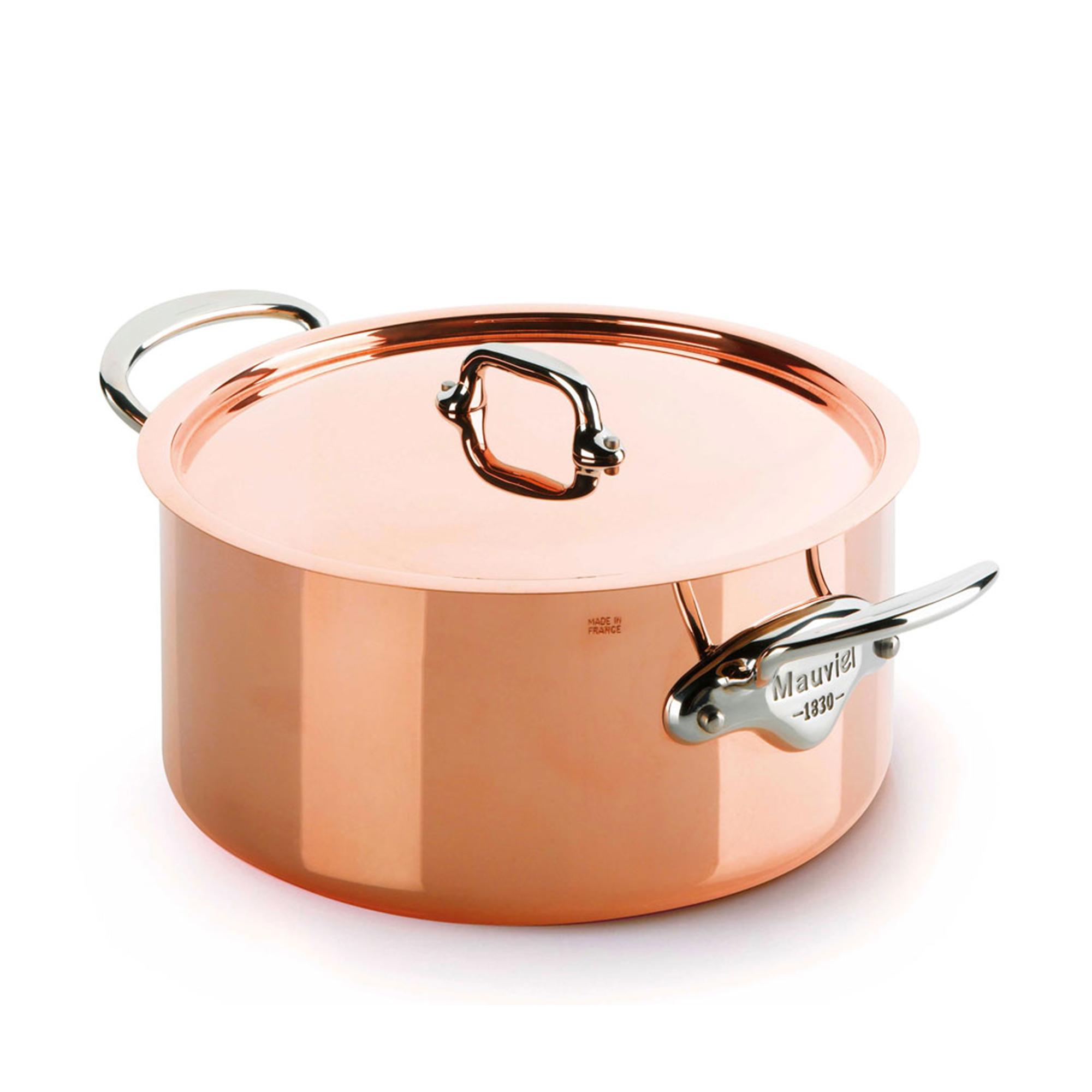 Mauviel Mauviel - Pot With Lid M'150S Copper/Steel - 5,9 L - Kjeler og kasseroller