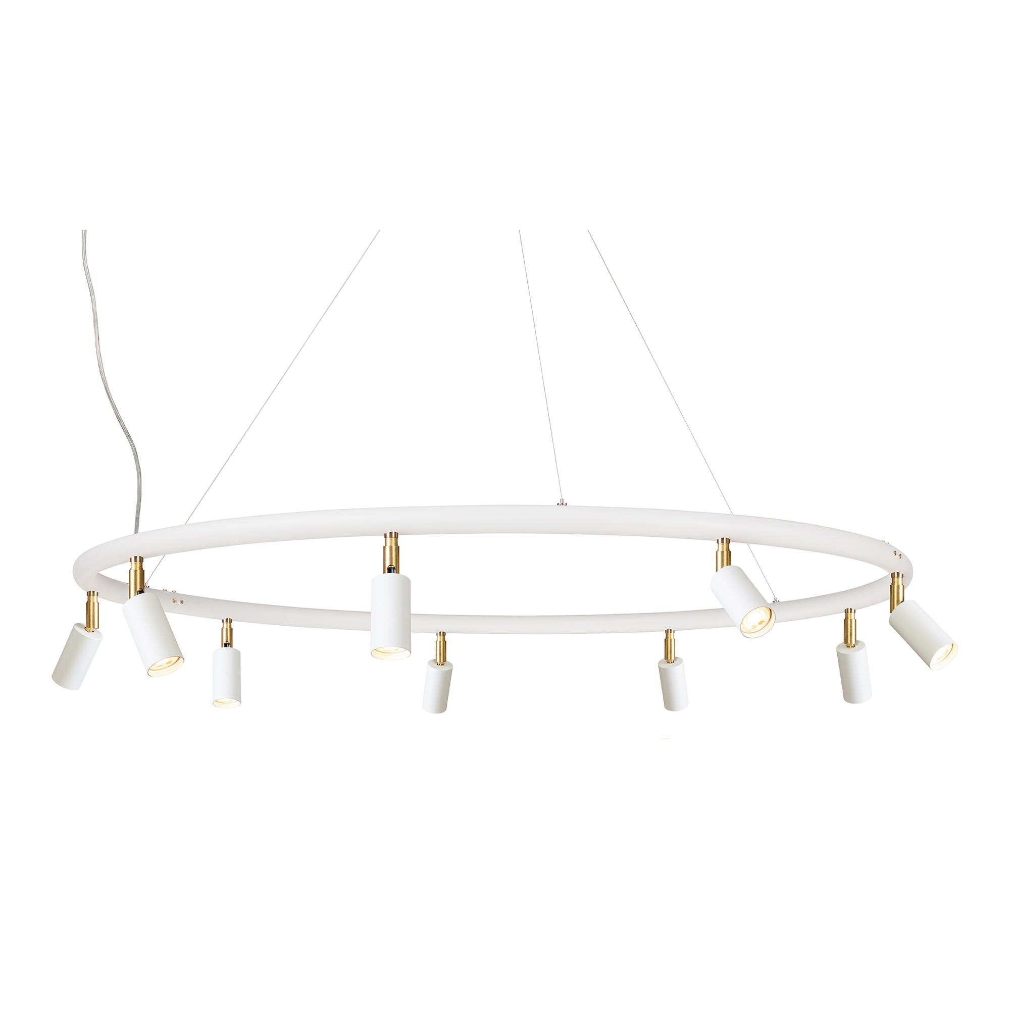 Örsjö Belysning Örsjö Belysning - Starlight chandelier Ø100cm – White textured lacquer RAL 9016 - Lysekroner - Jonas Bohlin - Hvit - Metall