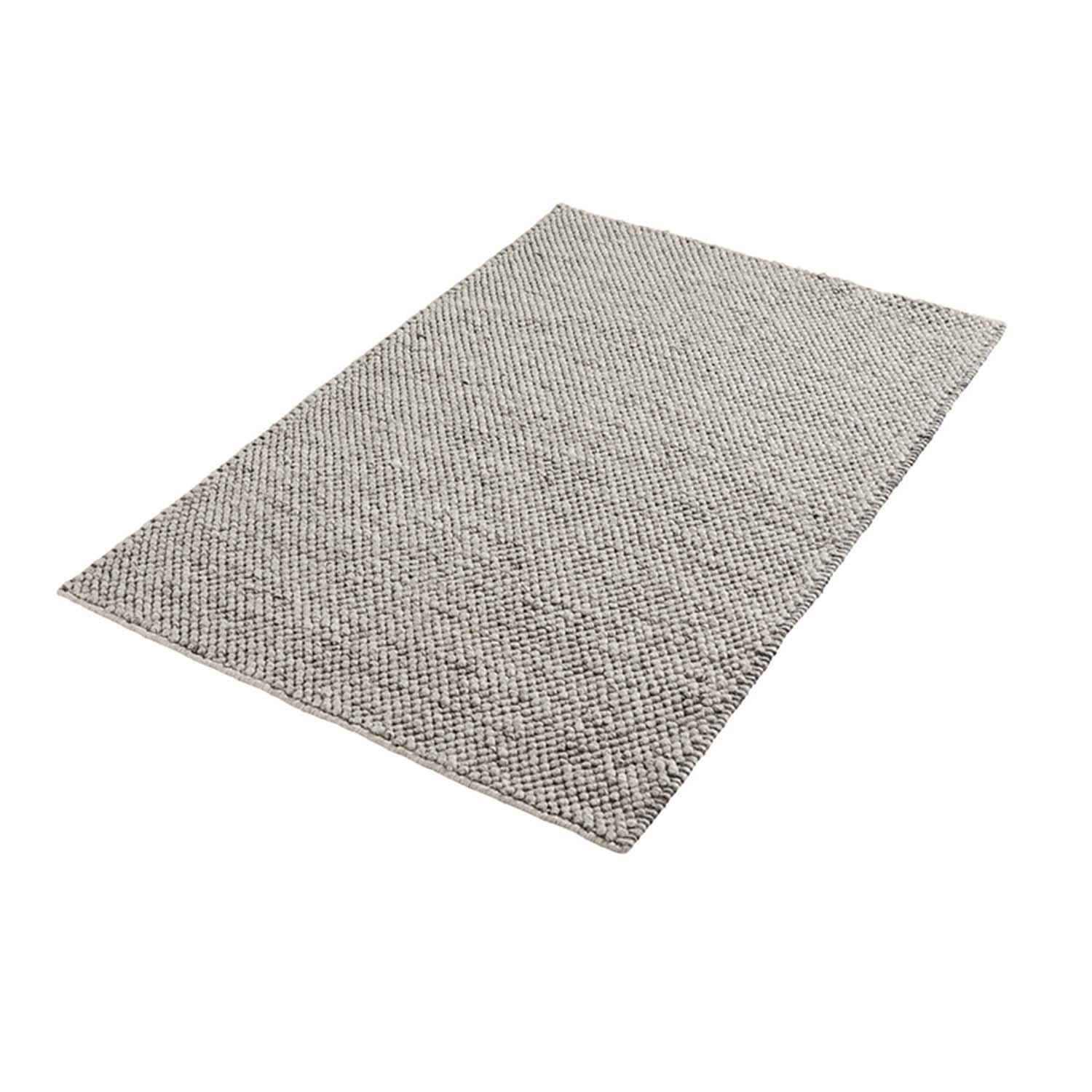Woud WOUD rektangulært Tact-teppe - grå ull og bomull (200 cm)