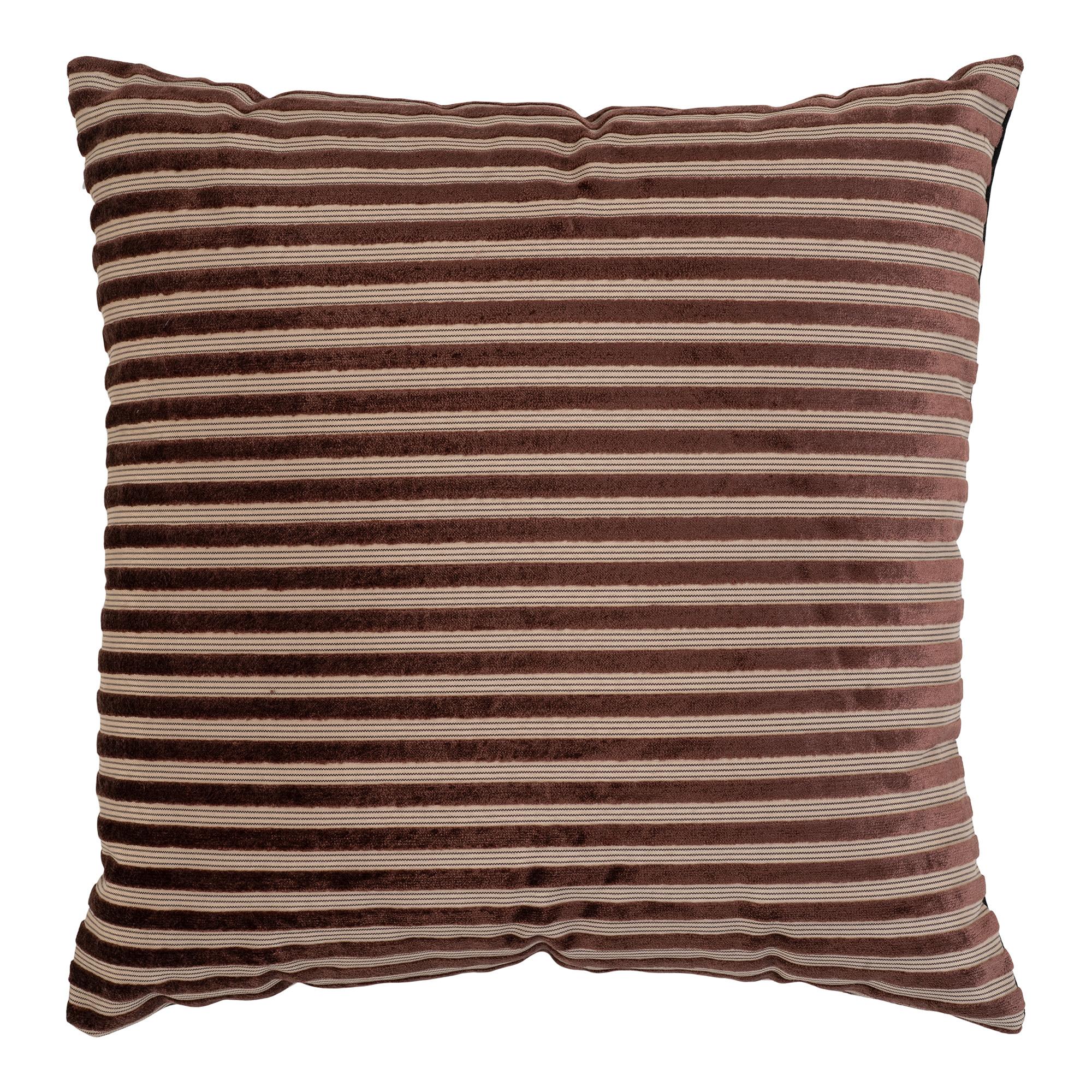 House Nordic HOUSE NORDIC Perth-pute, firkantet - beige/brun viskose/polyesterstoff (45x45)