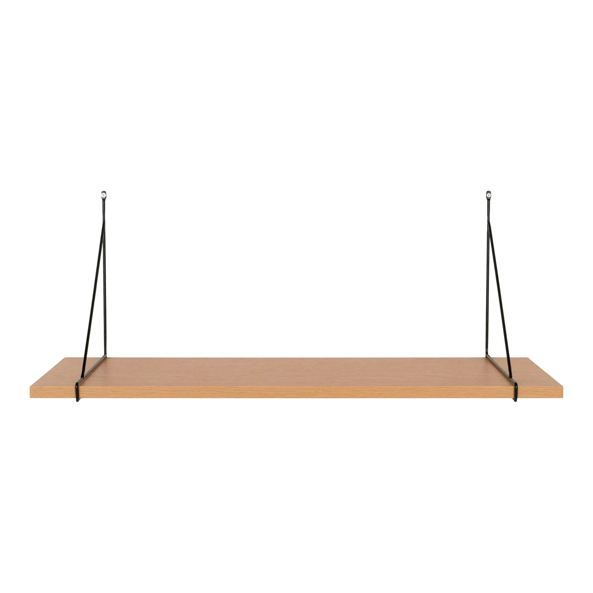 House Nordic HOUSE NORDIC Chiba vegghylle, rektangulær - naturlig melamin og svart stål (B: 80 cm