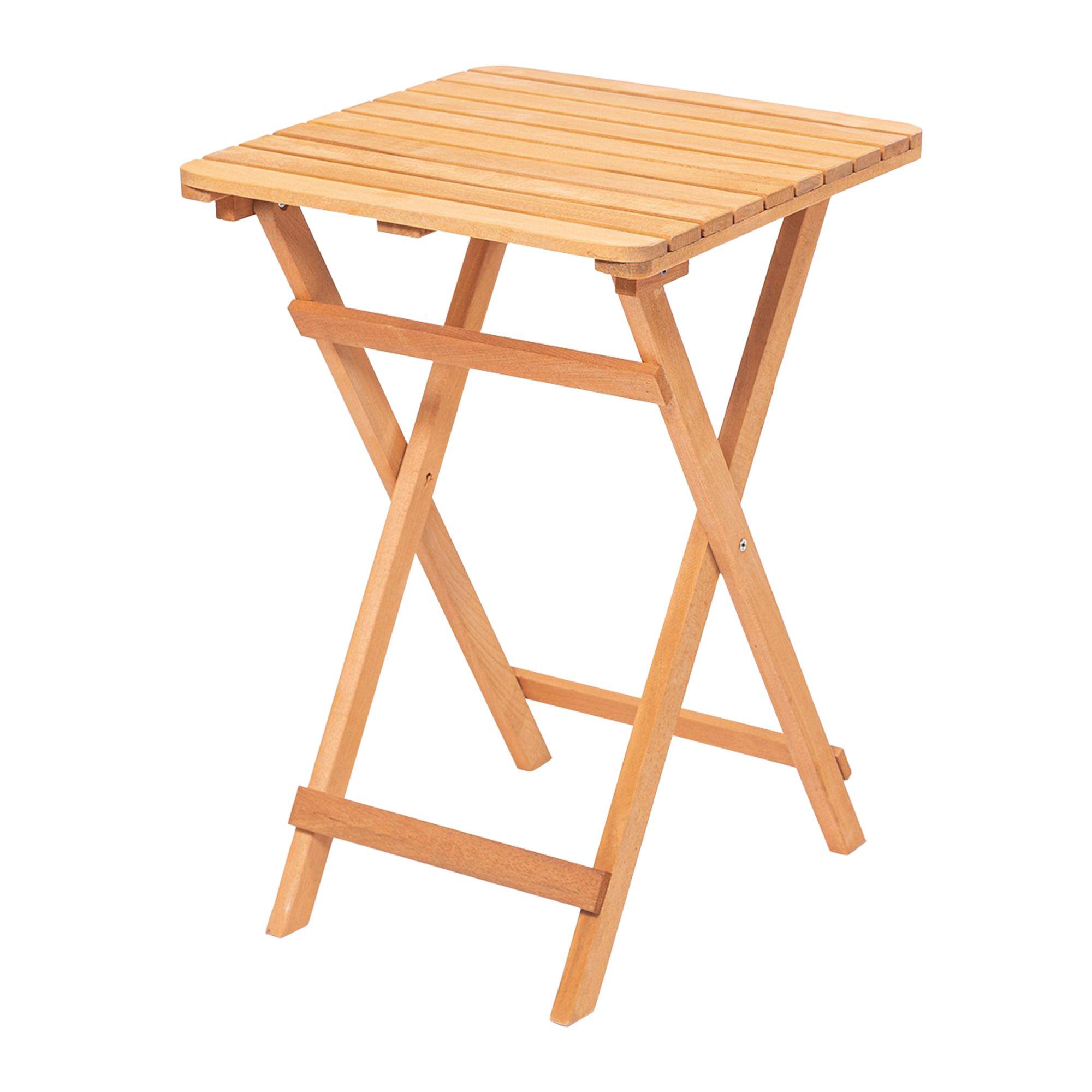 NORDVÄRK My020 hagebord, firkantet - naturlig bøk (50x50)