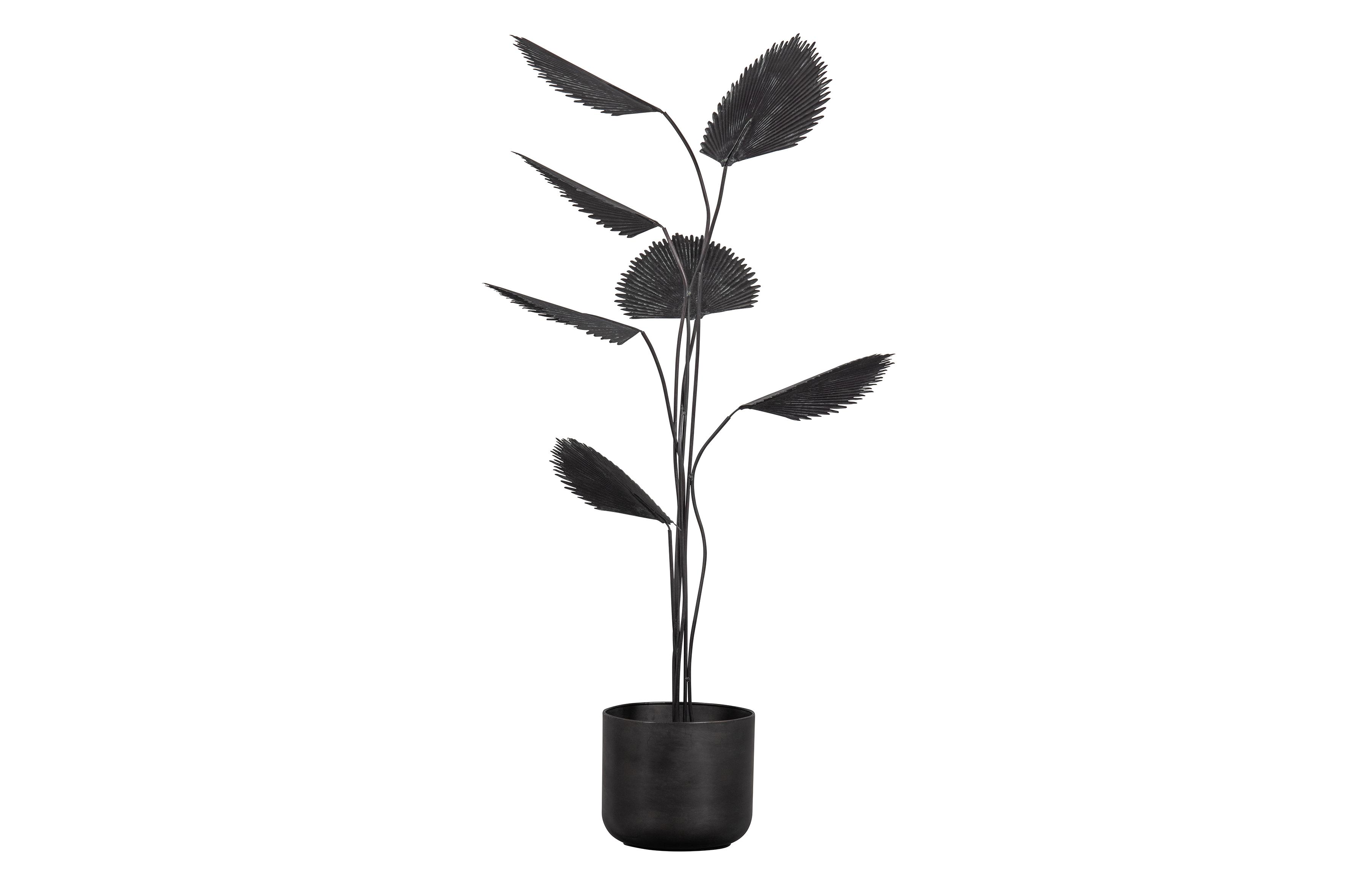 WOOOD WOOOD Collection kunstig plante, justerbar - svart metall (H:141)