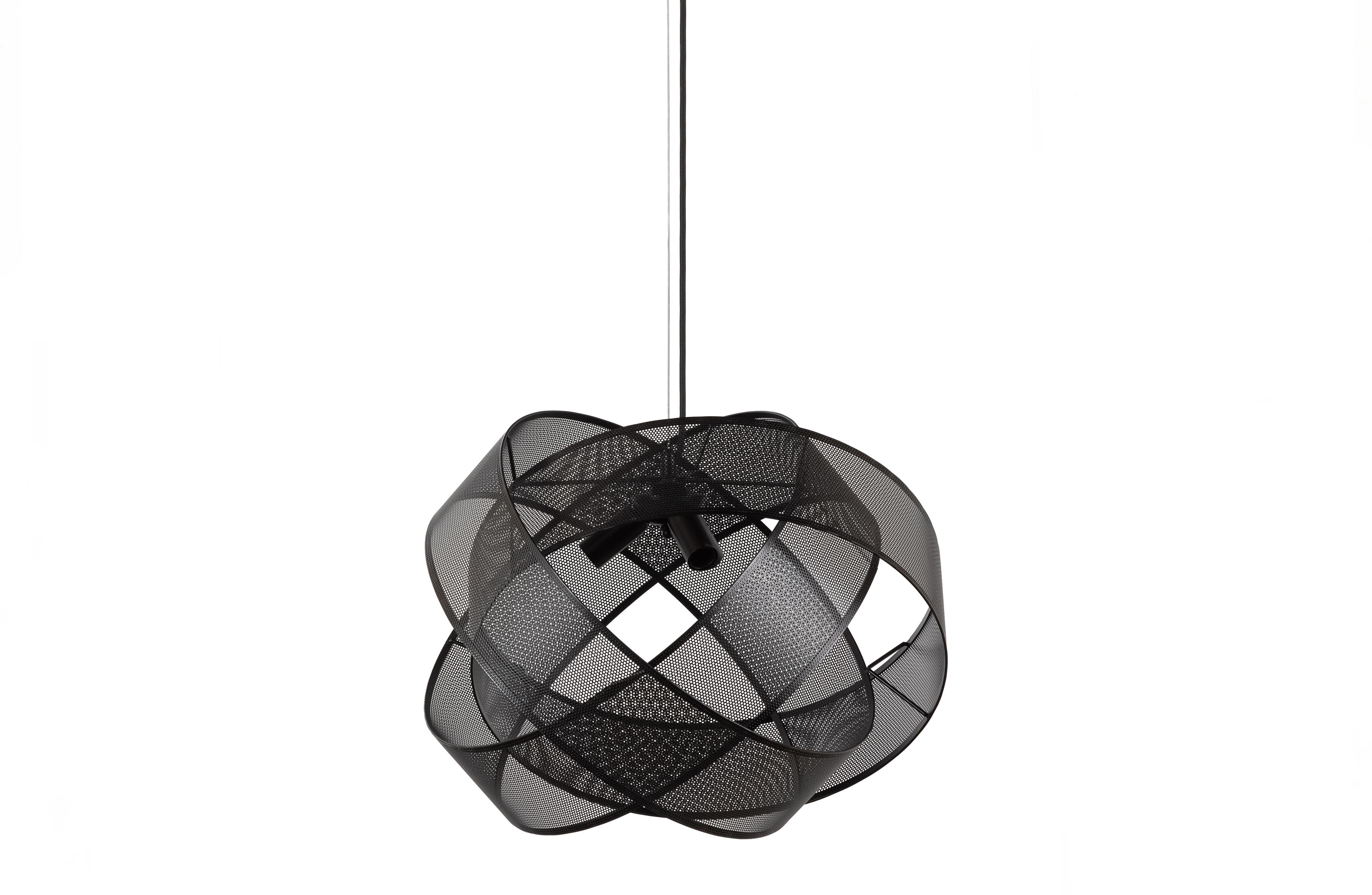WOOOD WOOOD EXCLUSIVE Arie taklampe, rund - svart metall (Ø50)