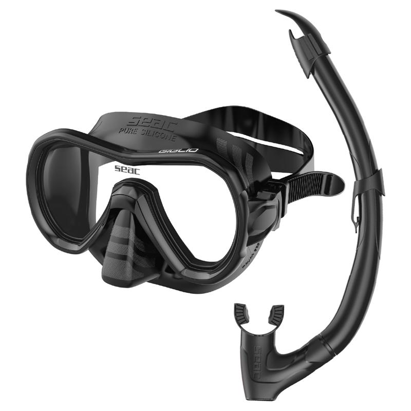 Seac Seac Snorkelsett Set Giglio WV.S/BL Svart