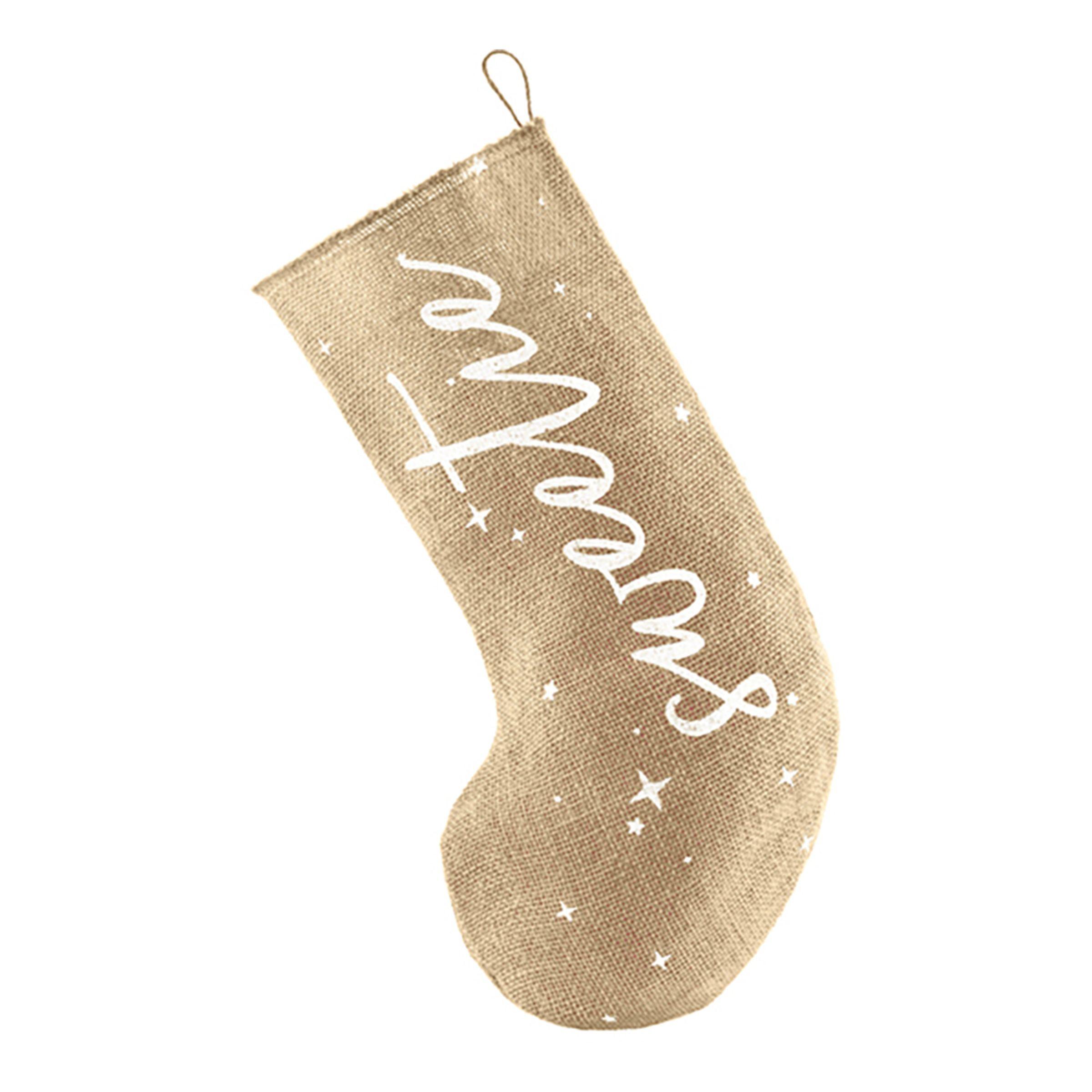 PartyDeco Julestrømpe i Jute - Sweetie