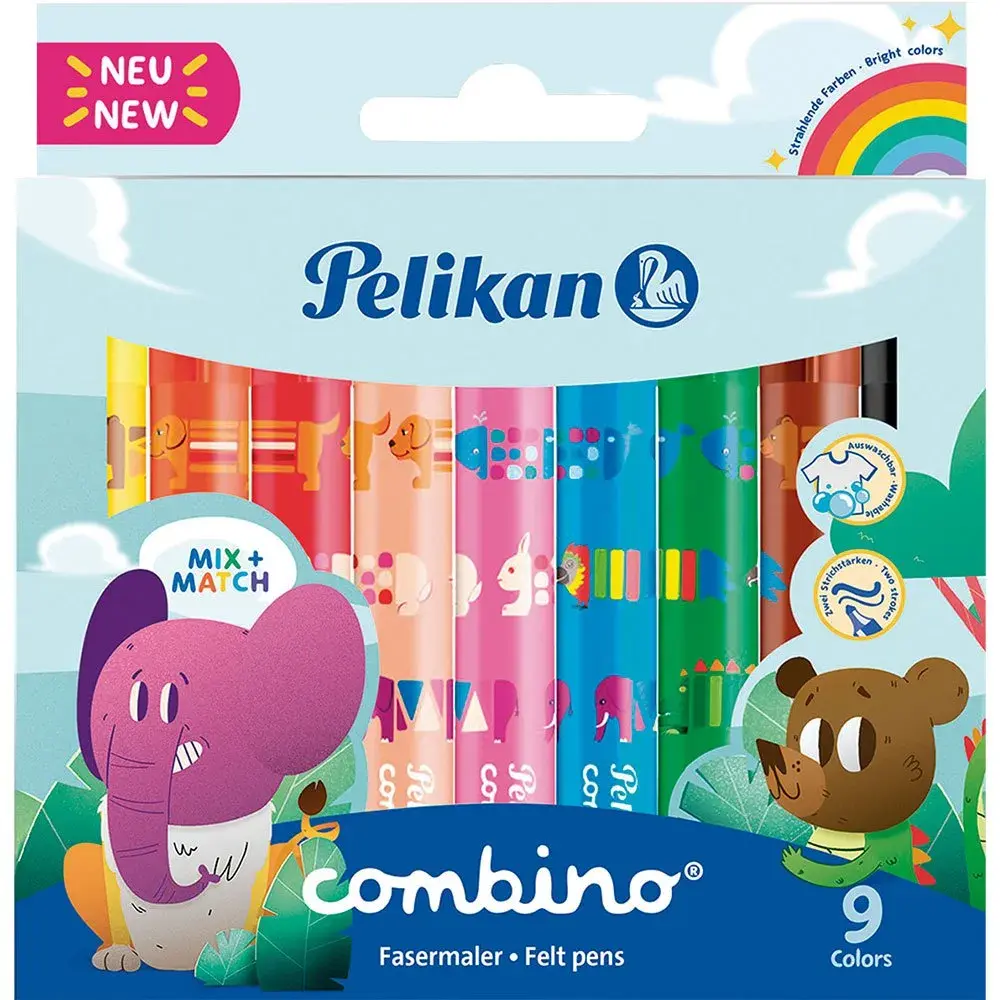 Pelikan Pelikan Jumbo Combine 9-fargers Tusj