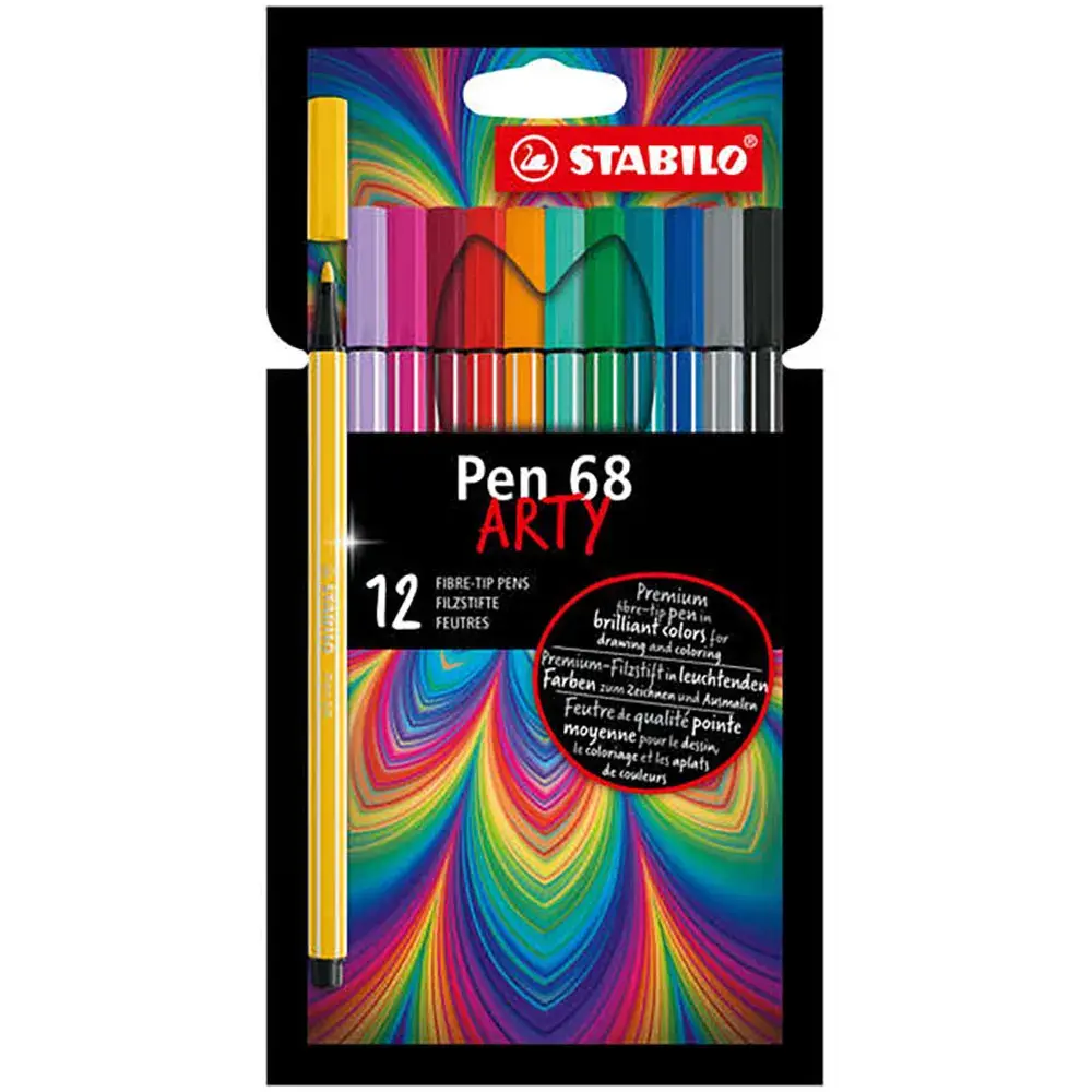 Stabilo Stabilo Pen 68 Arty Tusjpenn 12 Enheter