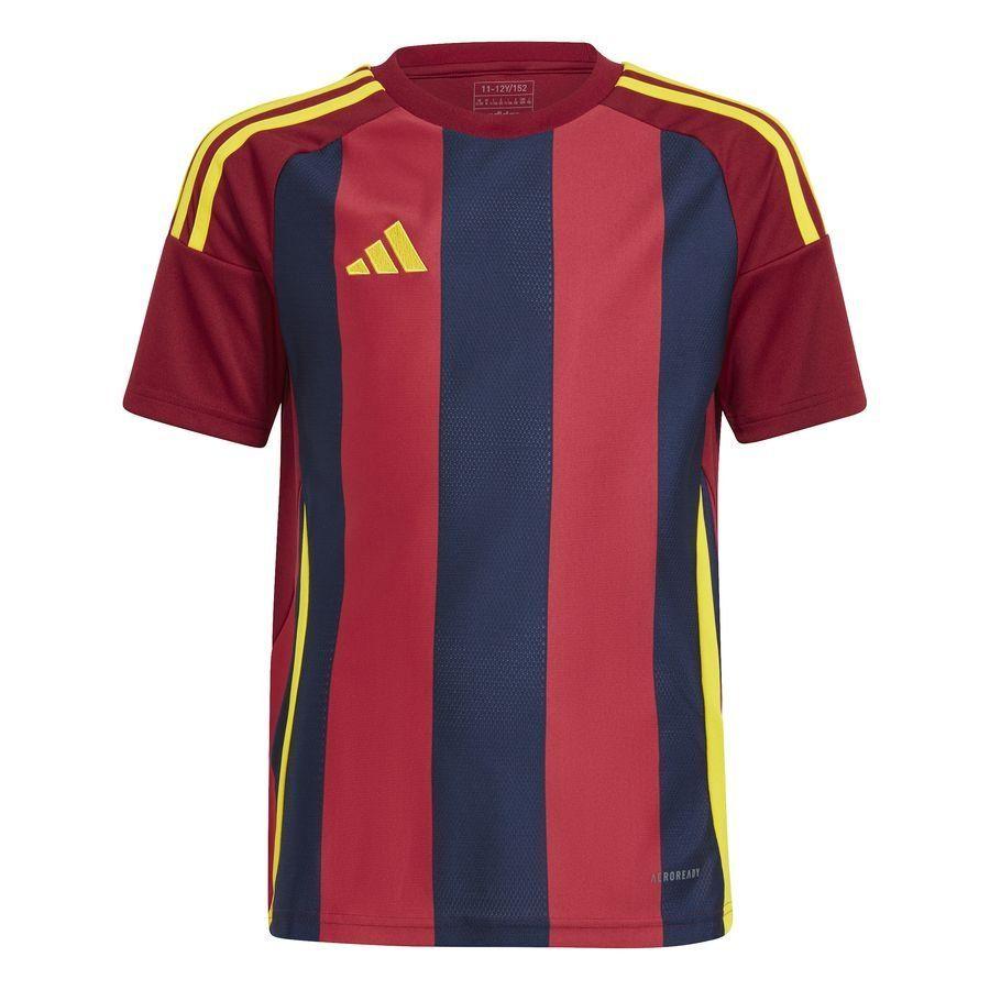 adidas adidas Spillerdrakt Striped 24 - Navy/Burgund/Gul Barn