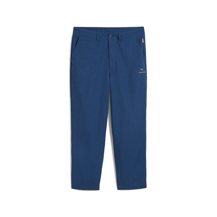 PUMA Manchester City Treningsbukser MMQ - Seiling Blue/Blek sitron