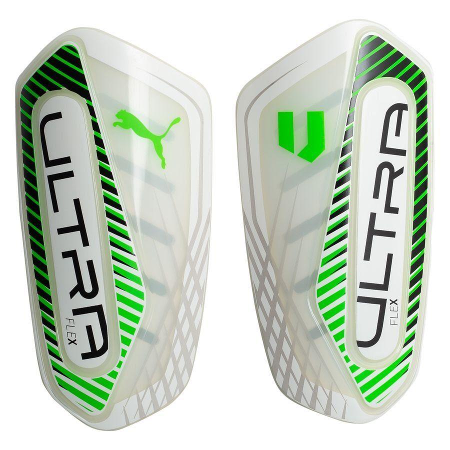PUMA PUMA X Unisport Leggbeskyttere Ultra Flex Sleeve - PUMA White/Vibrant Green/PUMA Svart