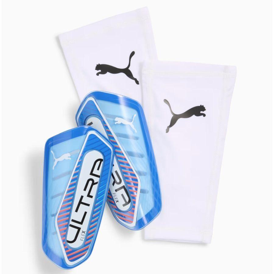 PUMA PUMA Leggbeskyttere Ultra Flex Sleeve Untamed - Ultra Blue/PUMA White/rød