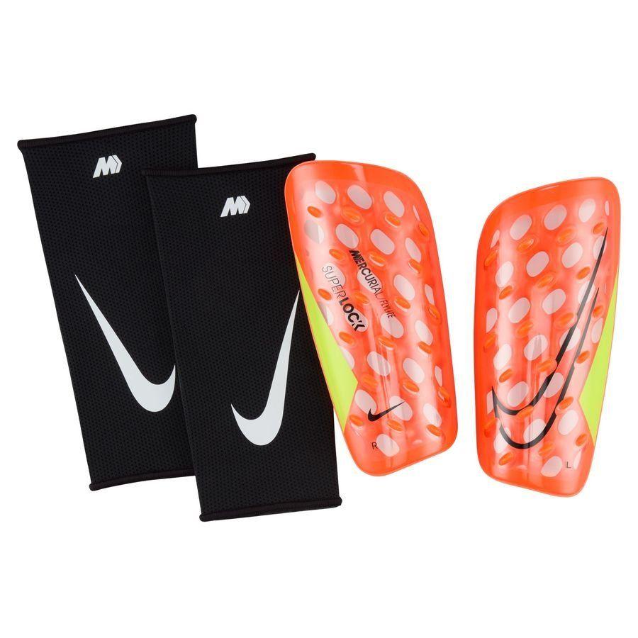 Nike Nike Leggbeskyttere Mercurial Flylite Superlock Max Voltage - Hyper Crimson/Volt/Svart
