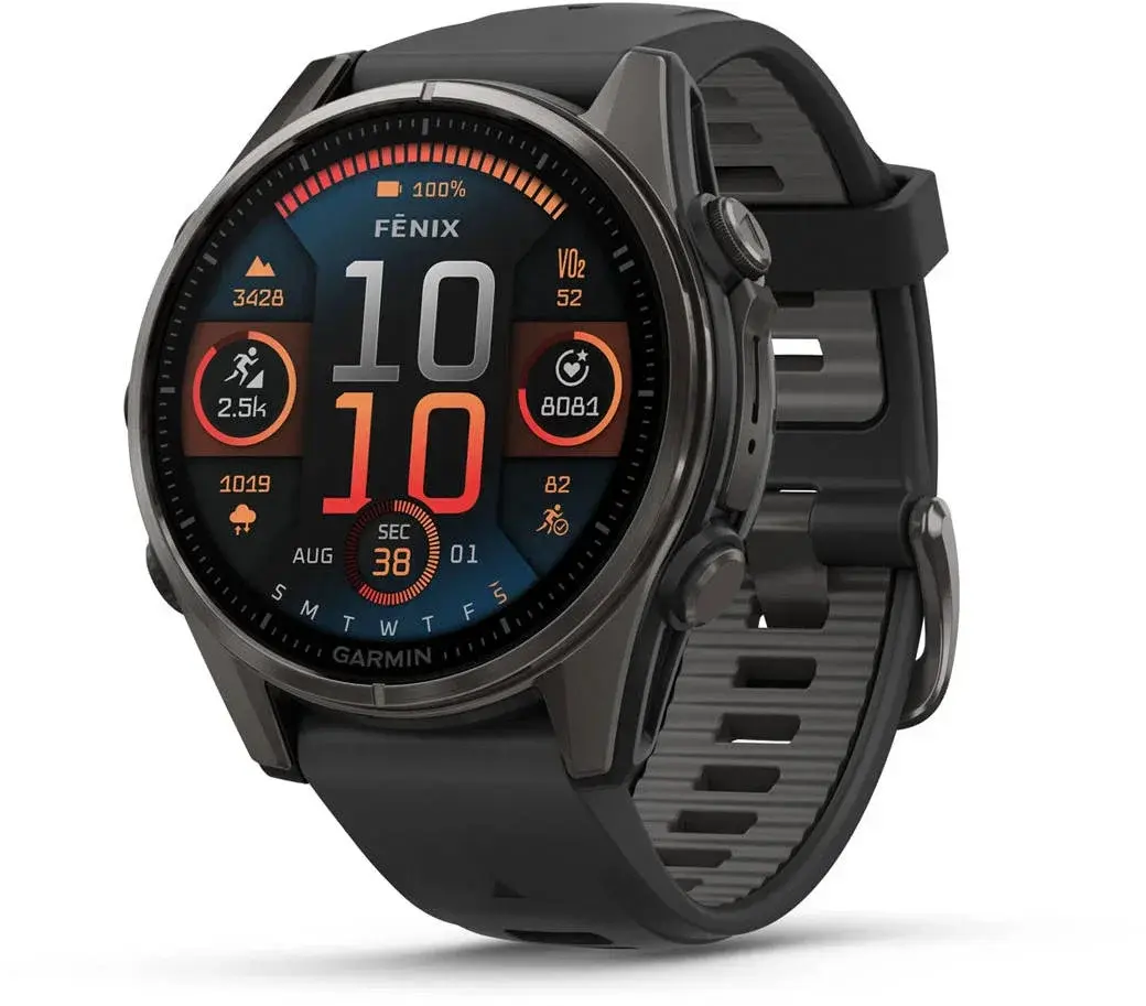 Garmin Garmin Fenix 8 AMOLED Sapphire 43mm Carbon Gray TI/Black