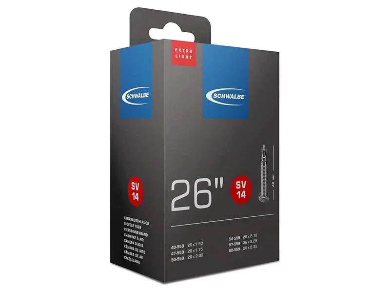 Schwalbe Schwalbe SV 14 (26x1.5-2.35) Xlight slange for XC/sti, prestaventil