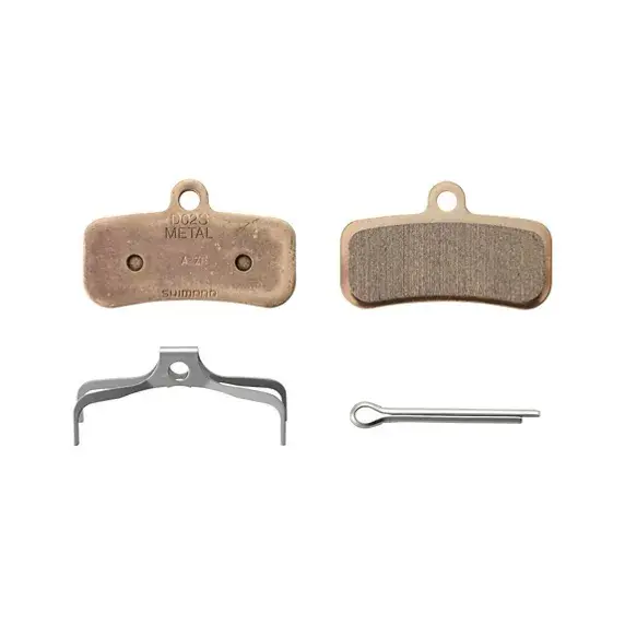 Shimano Shimano Brake Pads D02S-MX metall bremseklloss og fjær med