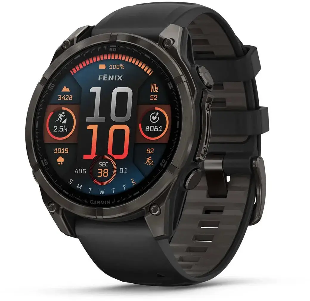 Garmin Garmin Fenix 8 AMOLED Sapphire 47mm Carbon Gray DLC TI/Black