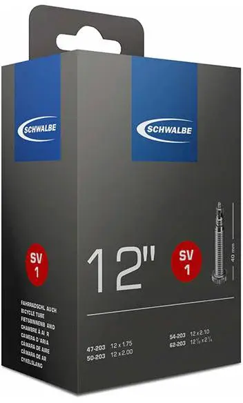 Schwalbe Schwalbe Standard SV1 12", 40mm presta, 80g