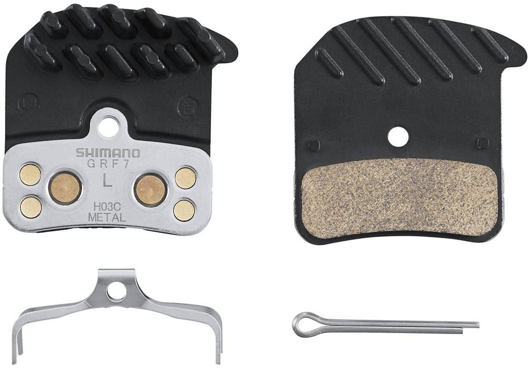 Shimano Shimano Brake Pads H03C-MF H03C-MF metallkloss med finne og fjær