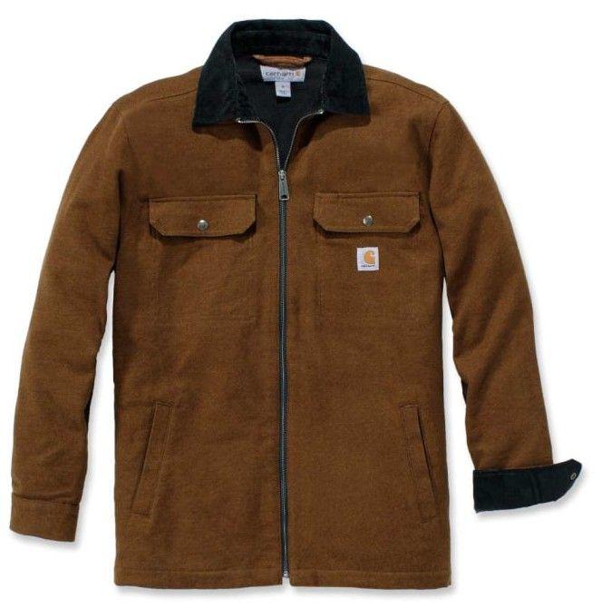 Carhartt Workwear Carhartt Workwear Carhartt M's Pawnee Zip Shirt Jac Oiled Walnut