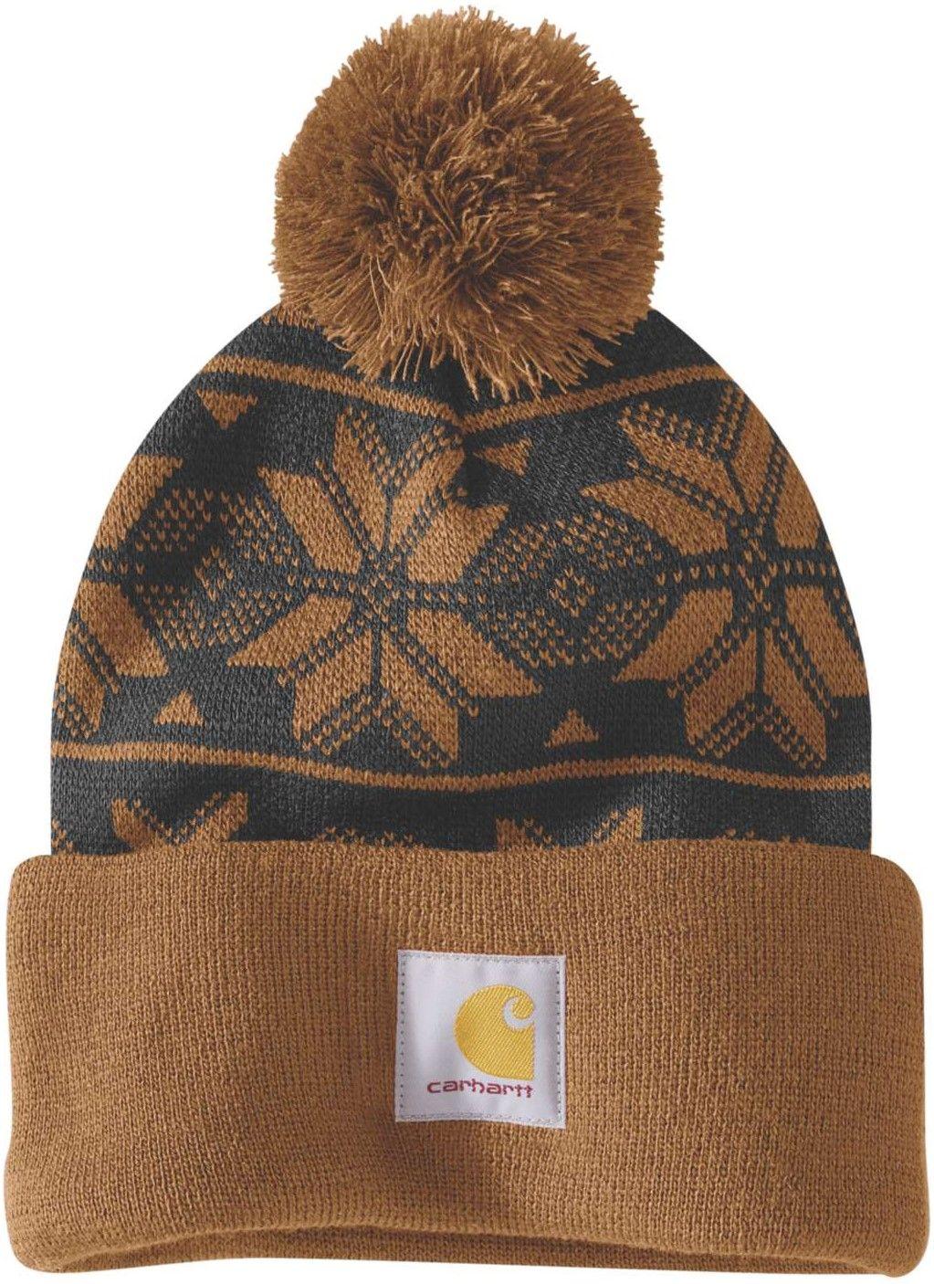 Carhartt Workwear Carhartt Workwear Carhartt W's Knit Pom Jacquard Beanie Carhartt® Brown