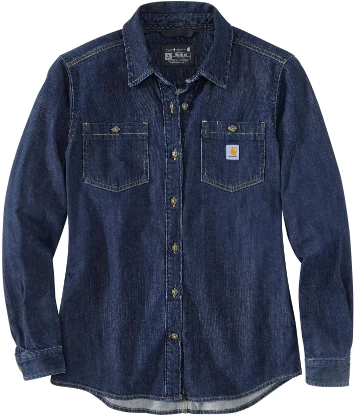 Carhartt Workwear Carhartt Workwear Carhartt W's Midweight Denim L/S Shirt Zion