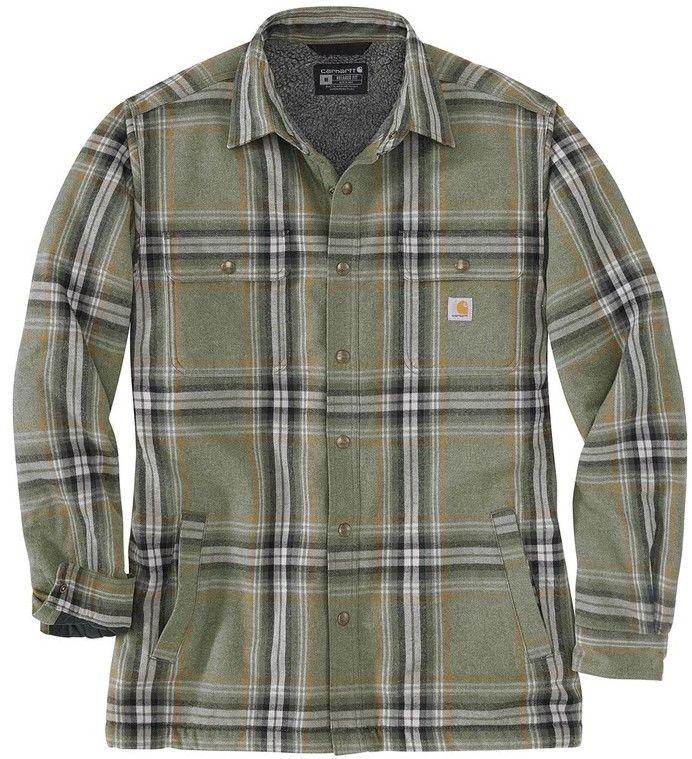 Carhartt Workwear Carhartt Workwear Carhartt M's Flannel Sherpa Lined Shirt Jacket Basil