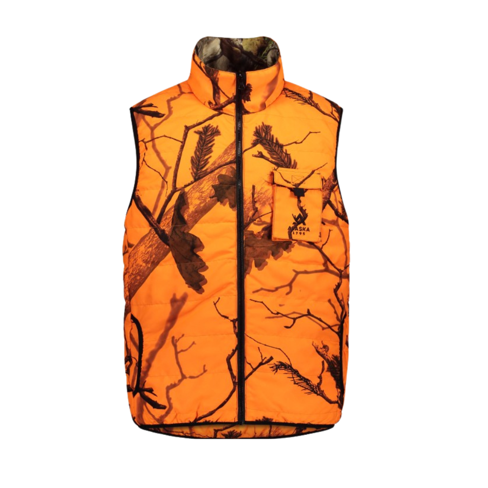 Alaska 1795 Alaska 1795 M's Tundra Reversible Padded Vest Blaze 3D/BlindMax HD