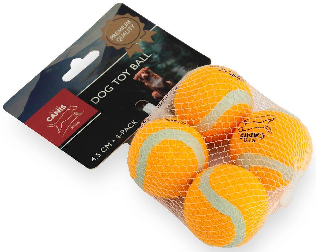 Active Canis Active Canis Tennisball 4,5 cm 4 pcs Premium Orange