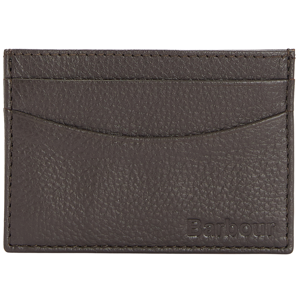 Barbour Barbour M's Amble Leather Card Holder Dark Brown