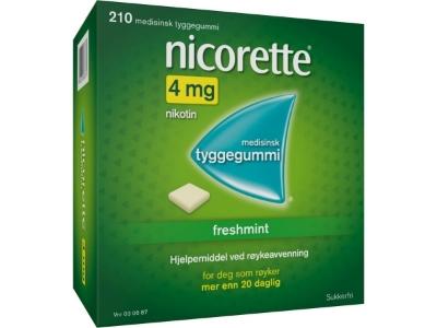 Nicorette tyggegum 4mg freshm