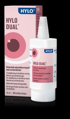 Hylo dual smørende øyedråper 10 ml