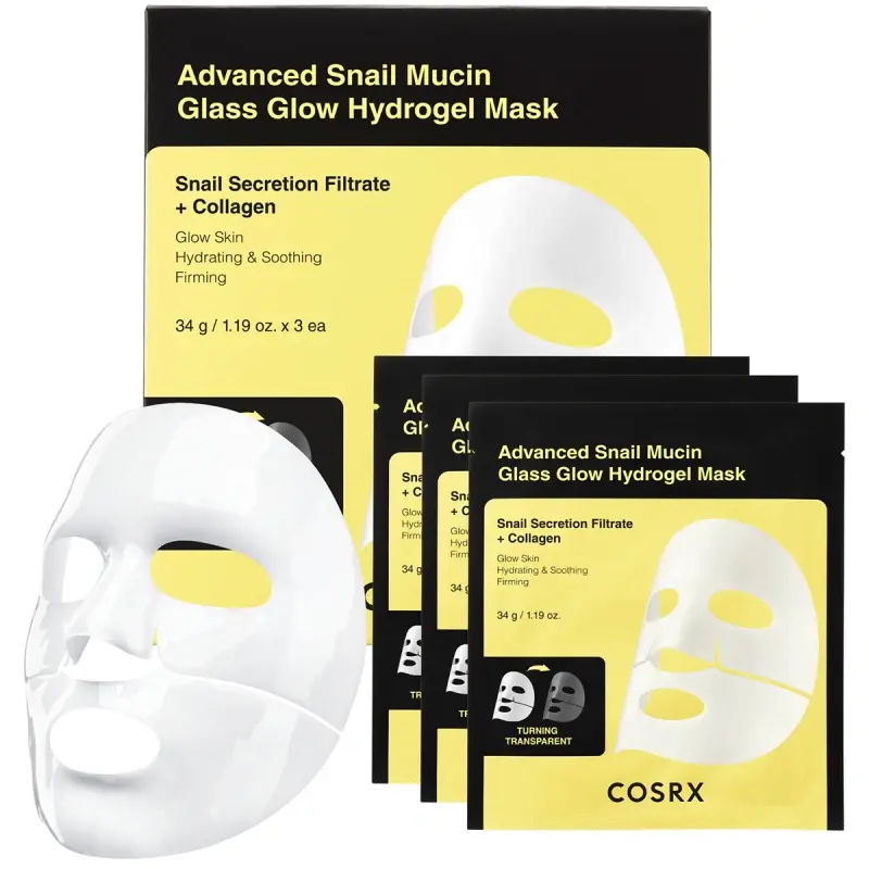 CosRx COSRX Advanced Snail Mucin Glass Glow Hydrogel Mask (3 pcs)