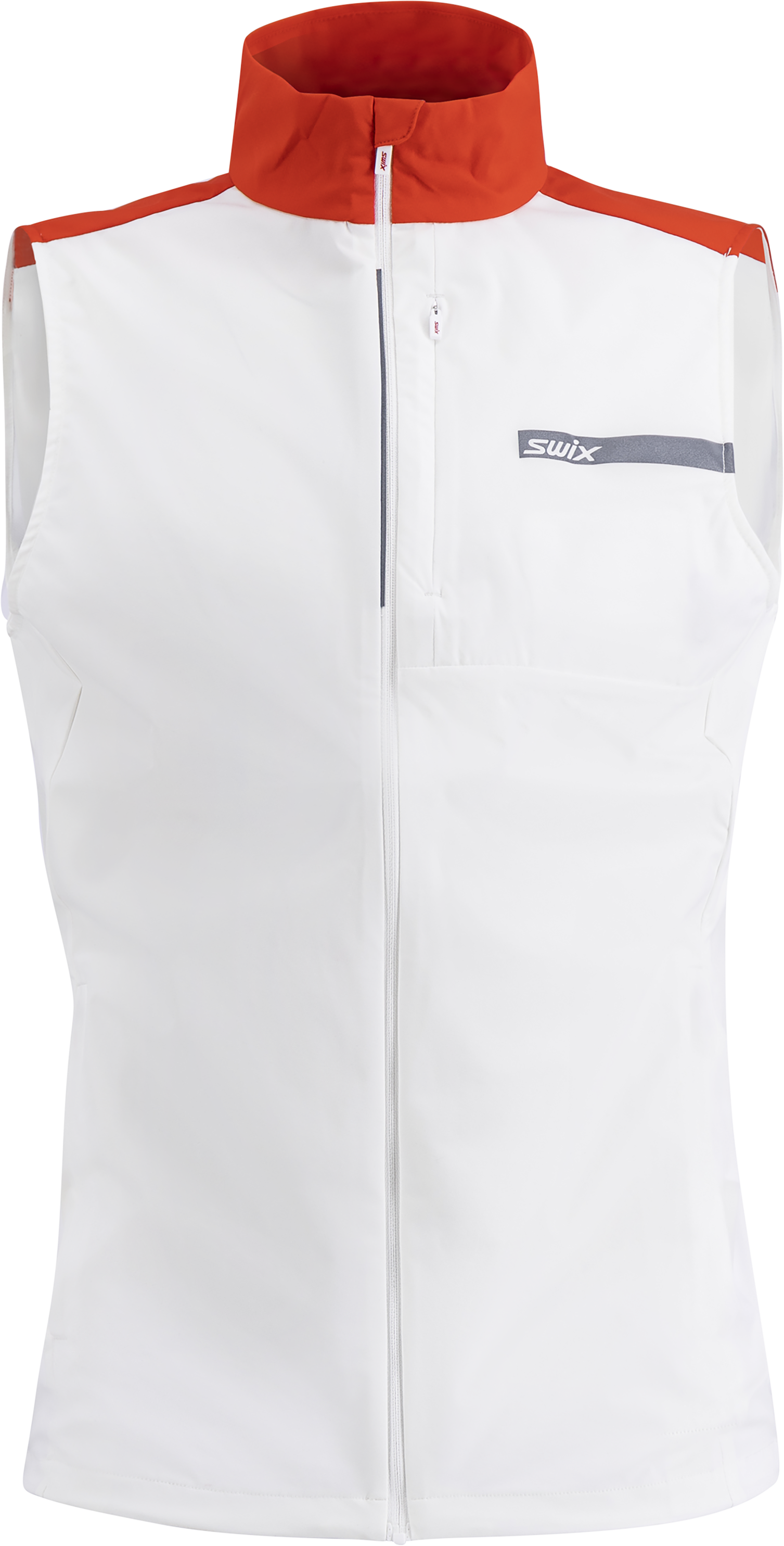 swix Swix Men's Roadline Wind Vest Bright White/Fiery Red