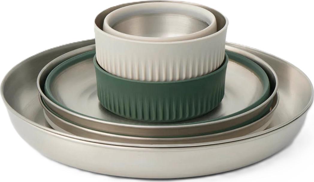 Sea to Summit Sea To Summit Detour Stainless Steel Collapsible Dinnerware Set - [6 Piece] Multi
