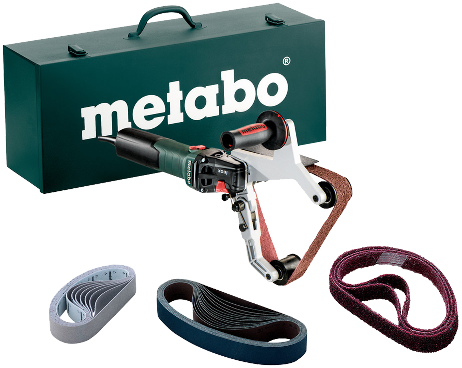 Metabo Rørbåndsliber RBE 15-180 1550W sett med div. tilbehør