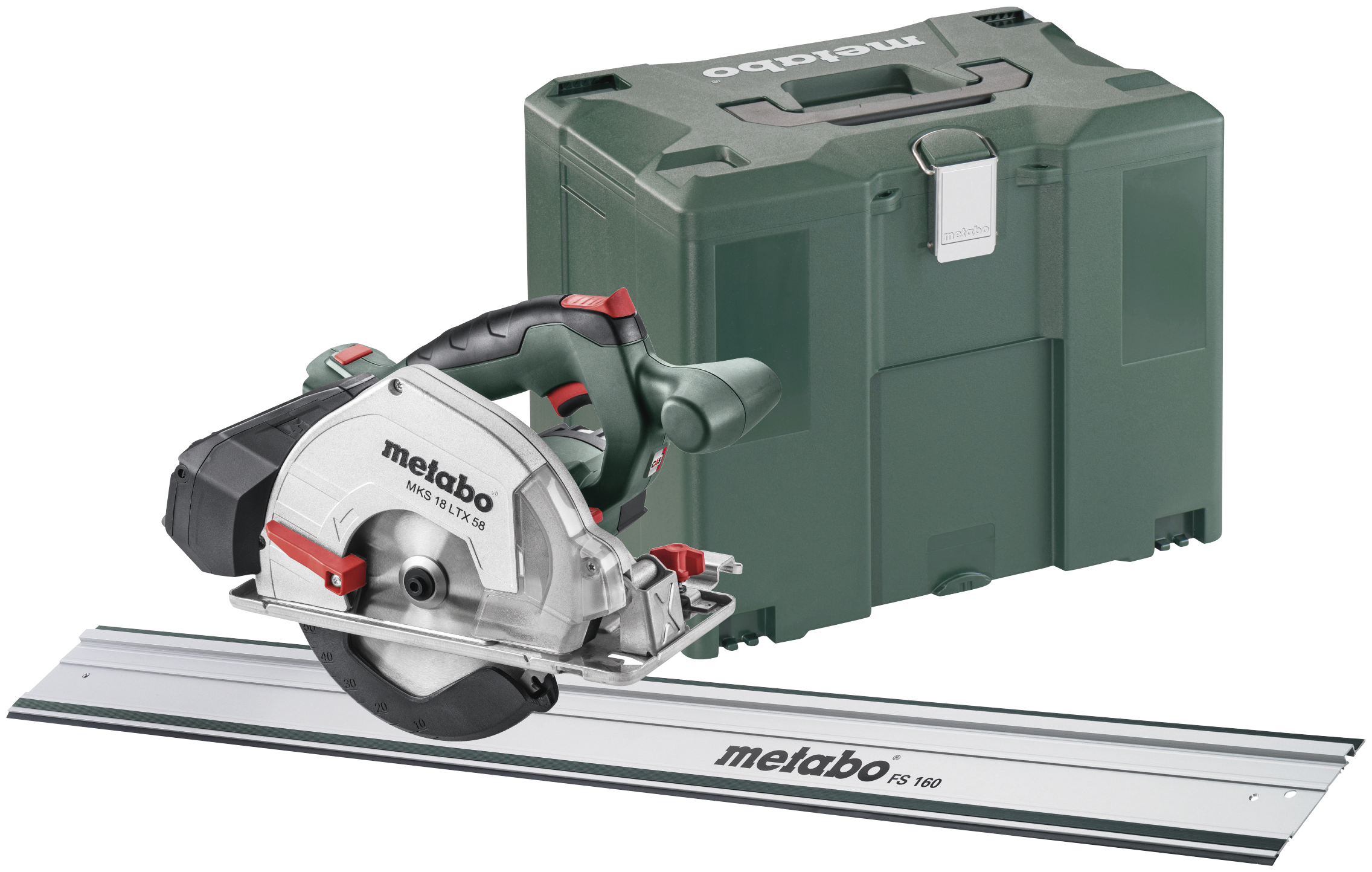 Metabo Metallbåndsag MKS18 LTX58 m/2Ã18V/5,5Ah + FS160