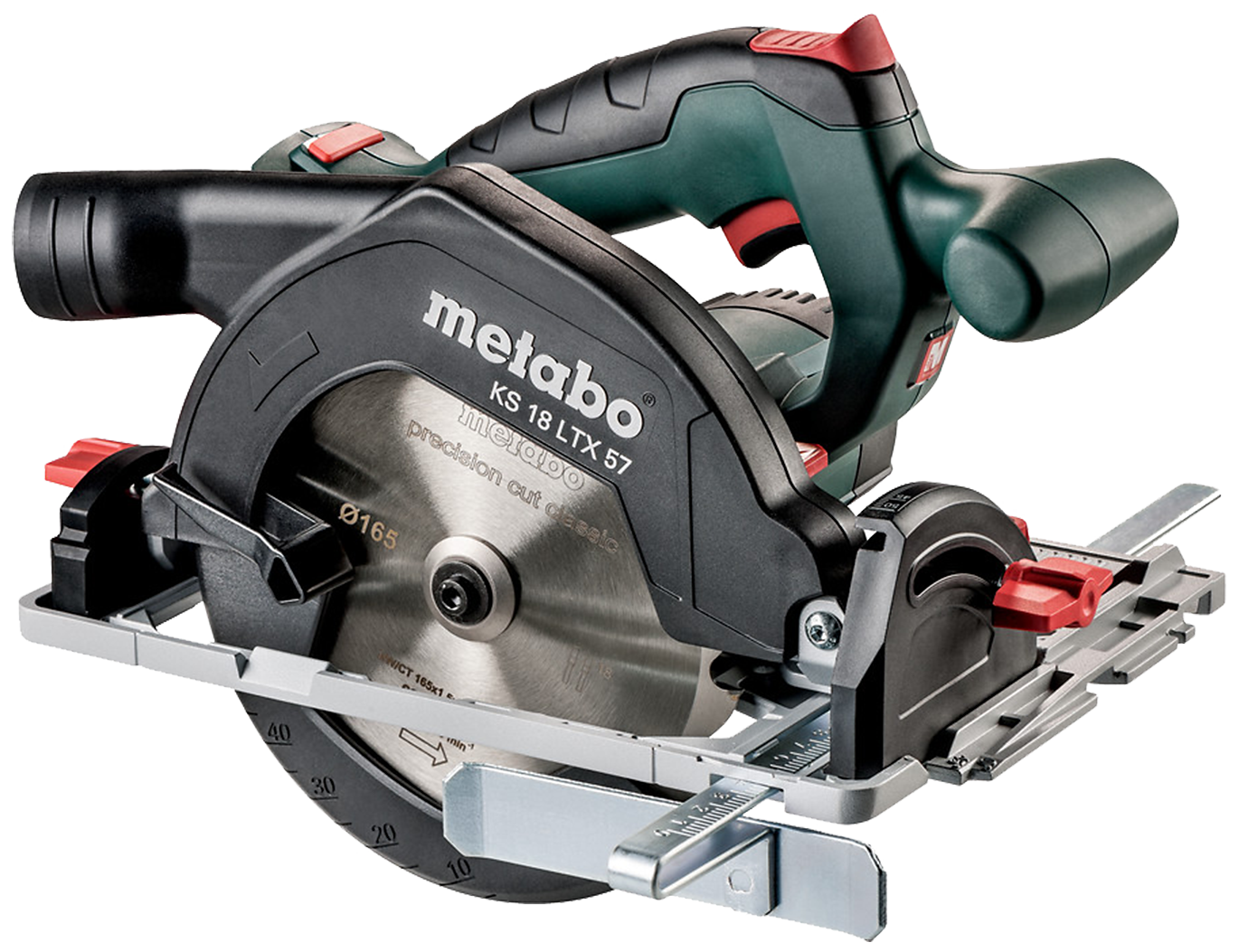 Metabo Sirkelsag 165mm KS 18 LTX 57 solo, i Metaloc