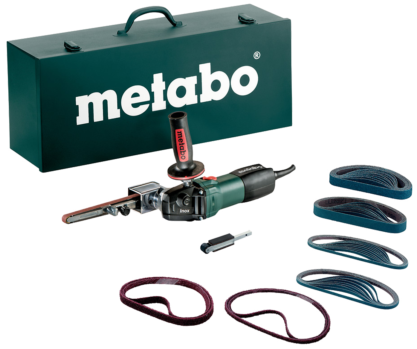 Metabo Båndfil 6-19mm 950W BFE 9-20 med 44 slipebånd mv.