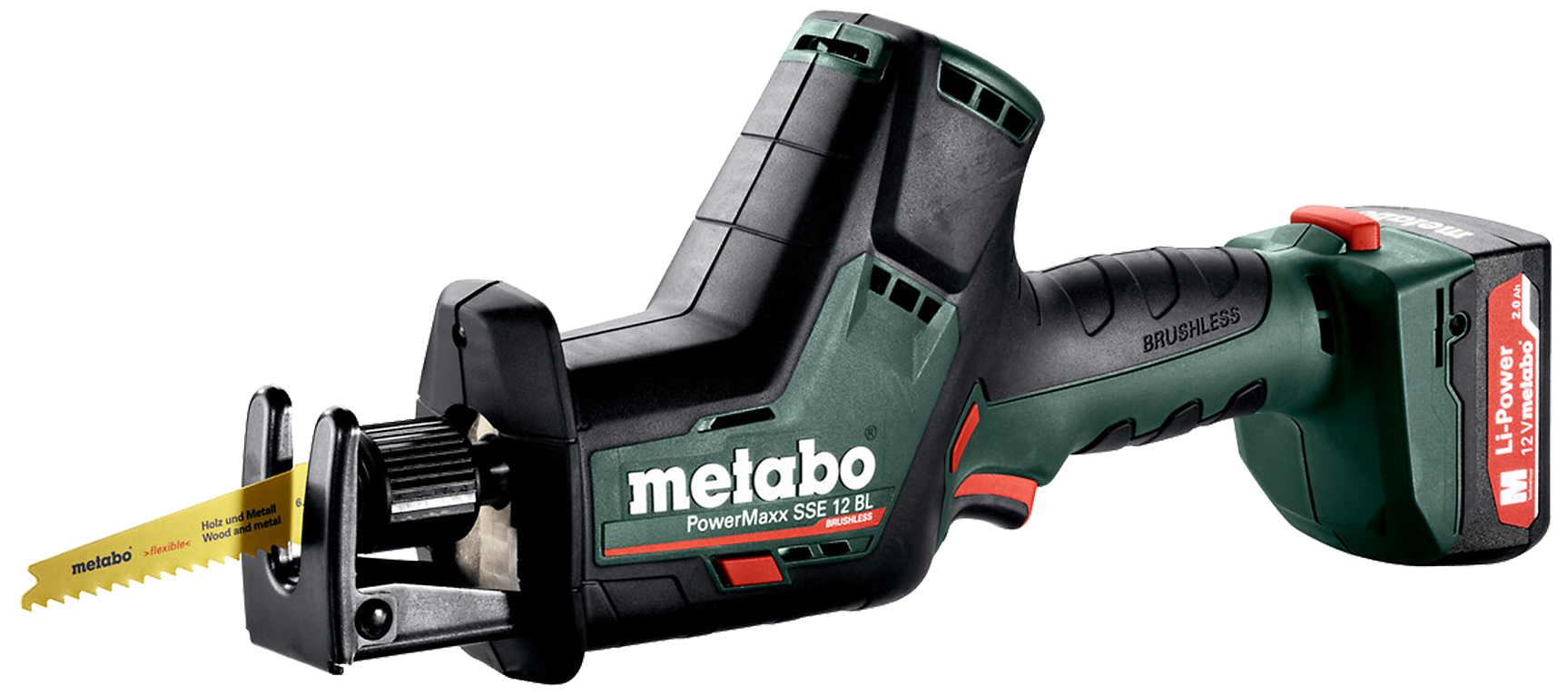 Metabo Bajonettsag PowerMaxx SSE 12 BL m/2Ã12V/2,0Ah