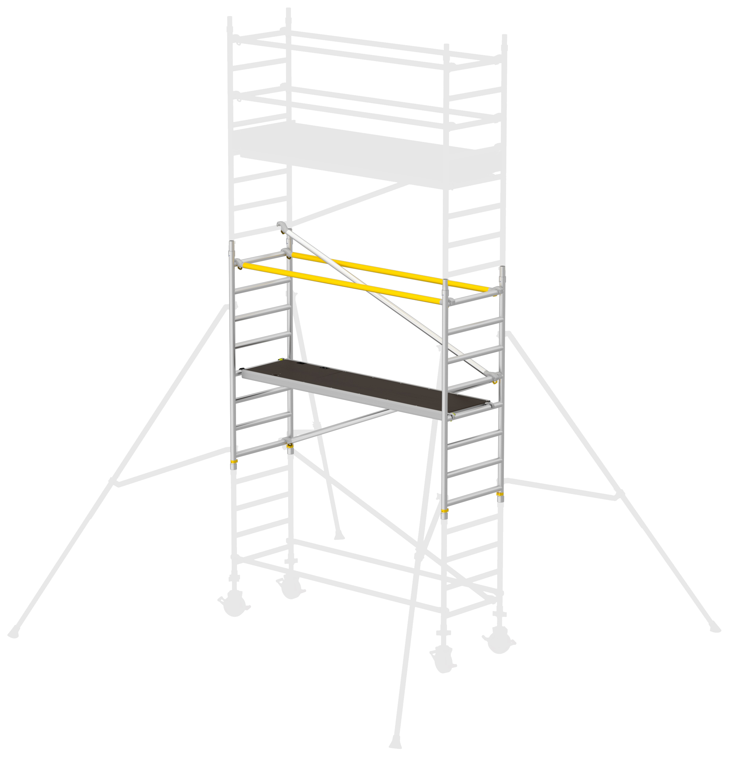 Wsteps Tilbygningspakke 2,0m t/rullestillads RT-750