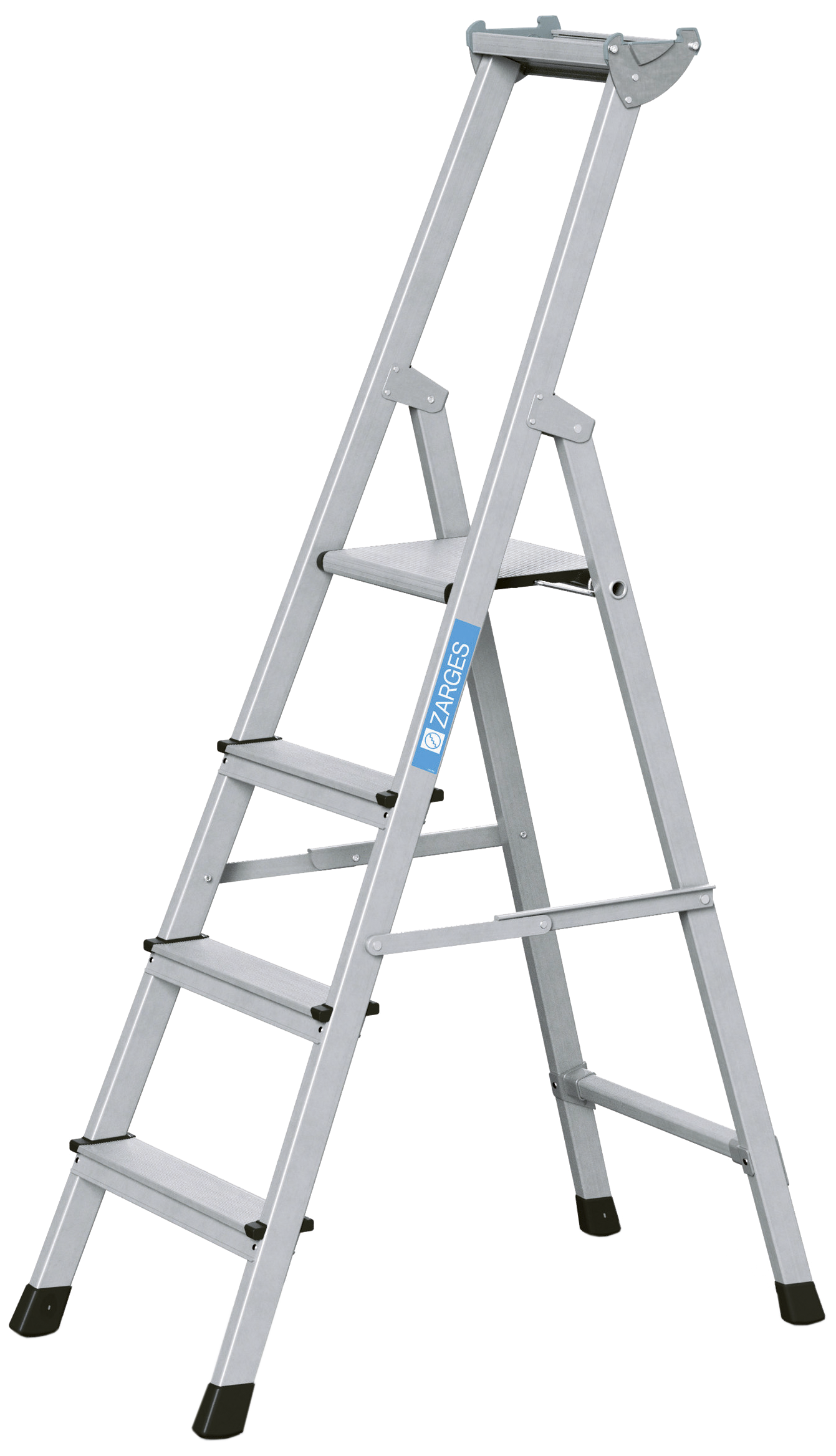 Zarges Trappetrinn aluminium XLstep-S 4 trinn 1,0 m
