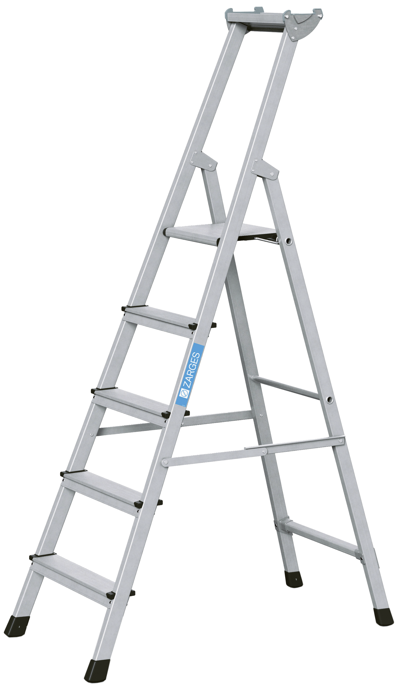 Zarges Trappetrinn aluminium XLstep-S 5 trinn 1,25 m